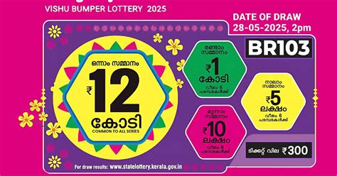 vishu bumper lottery results